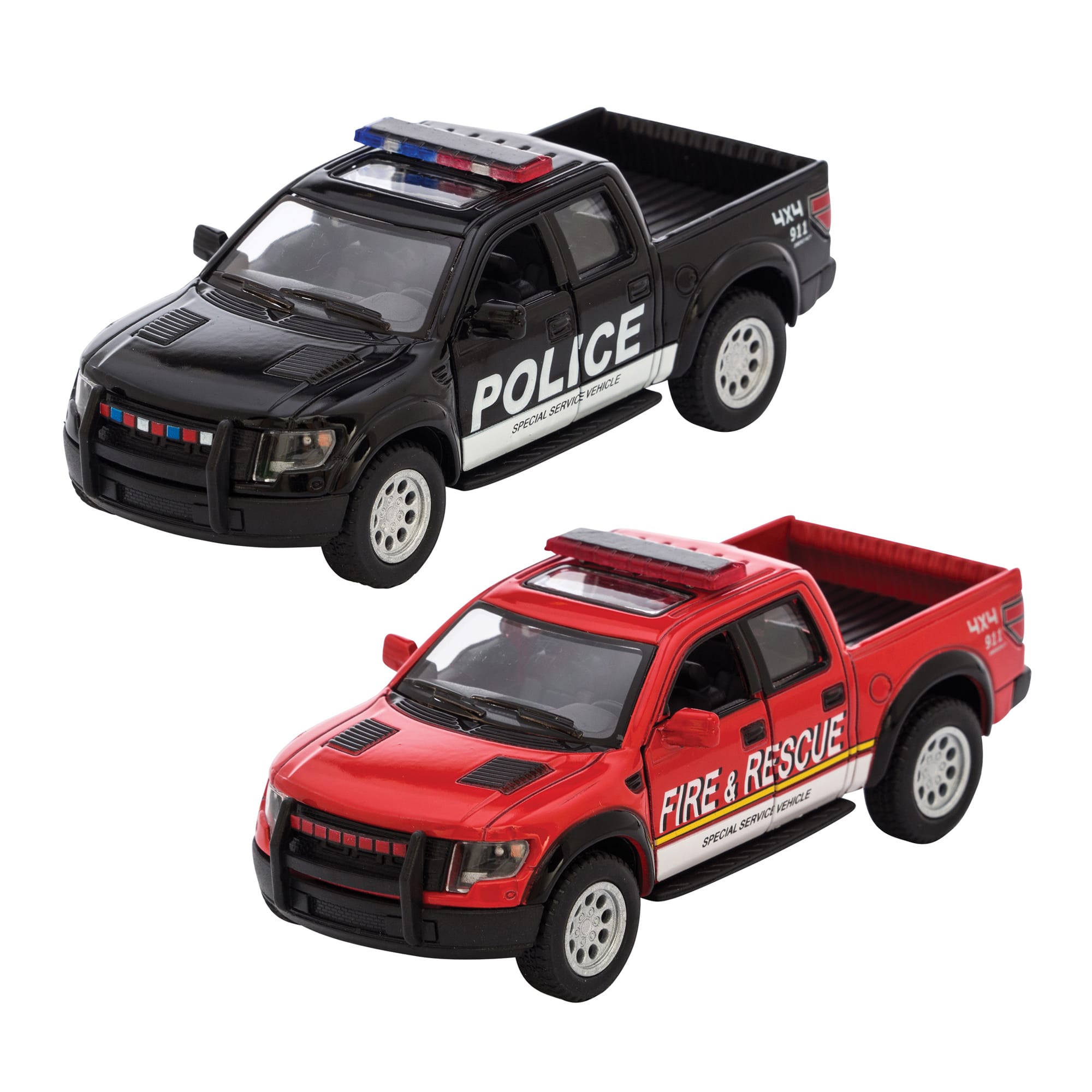 Diecast Raptor Fire-Police Rescue