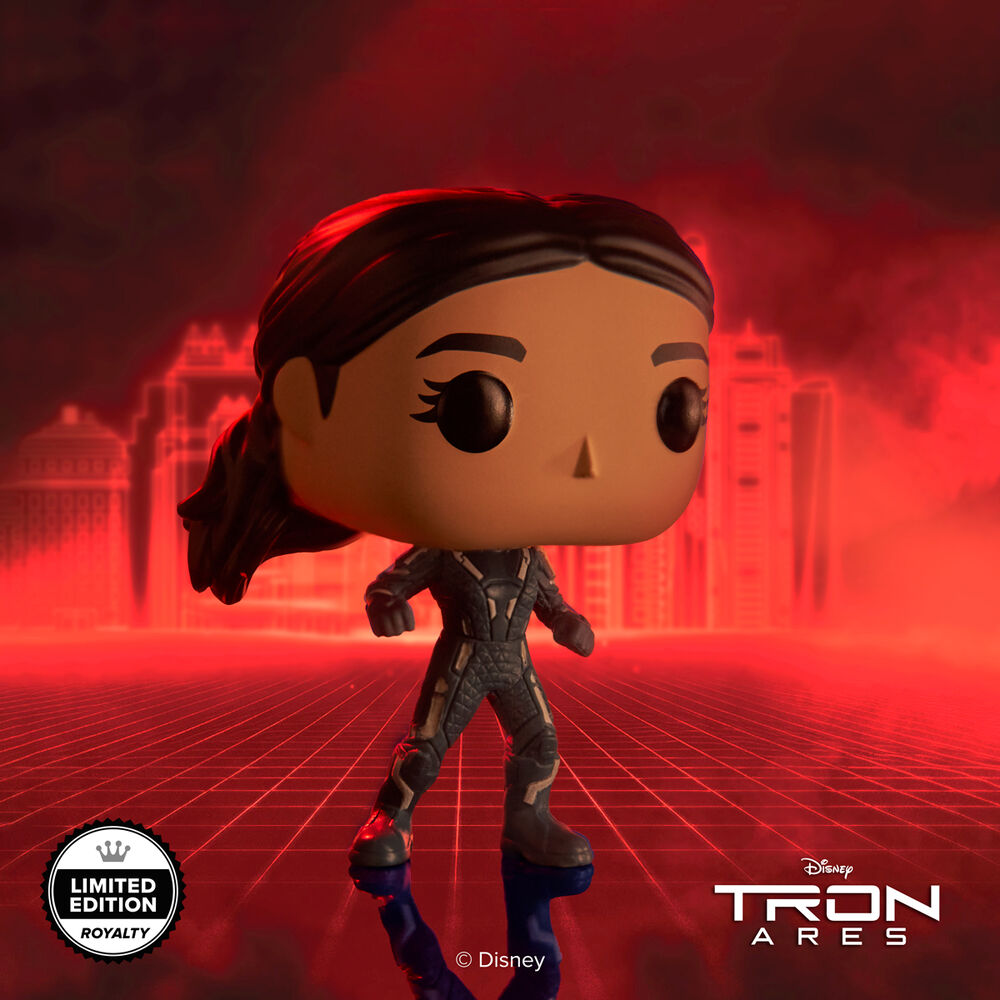 Pop! Eve Kim (Glow) (Tron: Ares) with Pop! Protector