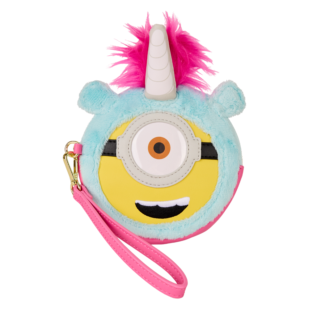 Minions Fluffy Unicorn Exclusive Costume Plush Wristlet Wallet