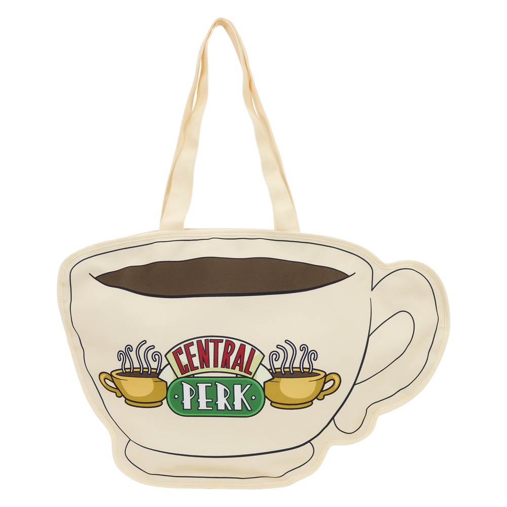 Friends Central Perk Coffee Cup Oversized Canvas Tote Bag
