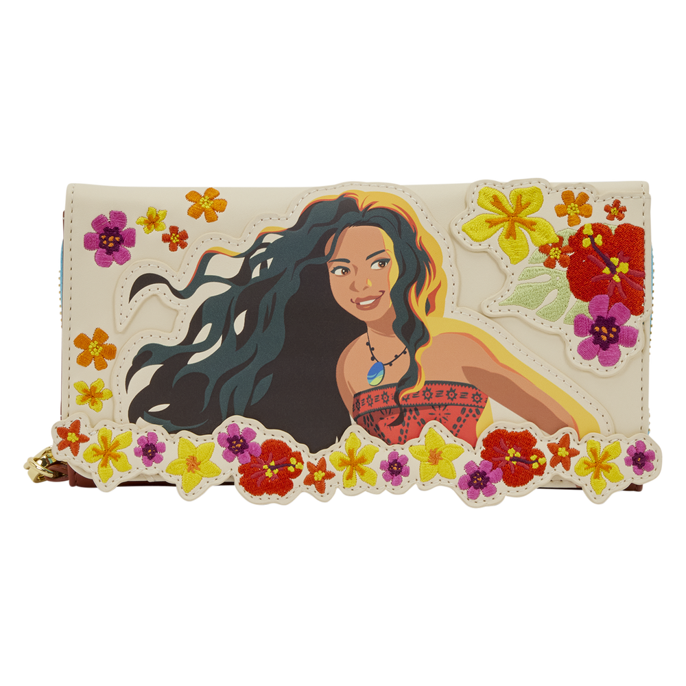 Moana Live Action Floral Wristlet Wallet